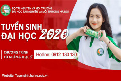 Tuyển sinh Đại học 2020: Đại học Tài nguyên và Môi trường Hà Nội mở 05 ngành học mới